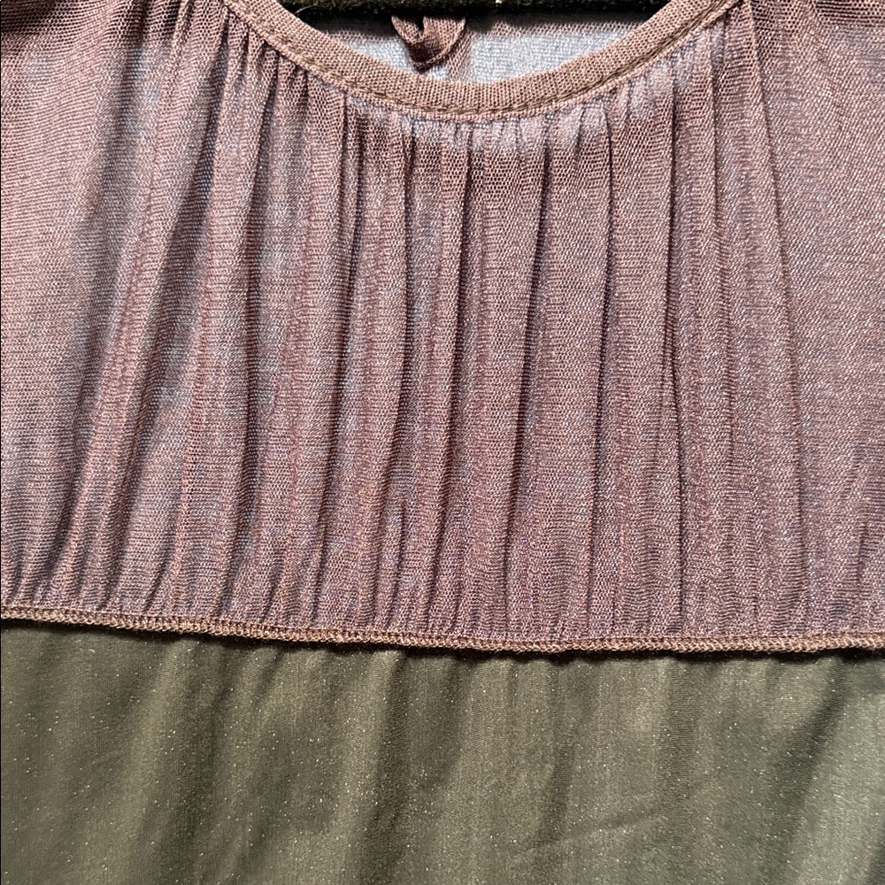 Long-Sleeve Purple See through Women's Top by Patrizia Pepe Italy Size 2 - Picture 15 of 16